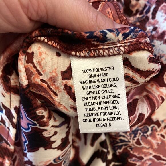 Pink Floral Cold Shoulder RuffleTop - Picture 13 of 16